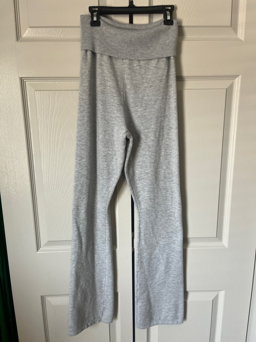 No Boundaries Heather Gray Fold-Over Waist Lounge Pants
